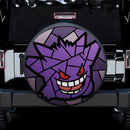 Gengar Stained Glass Car Spare Tire Cover
