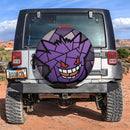 Gengar Stained Glass Car Spare Tire Cover