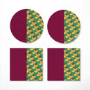 Giyu Tomioka Classic Pattern Demon Slayer Kimetsu No Yaiba Ceramic Drink Coasters