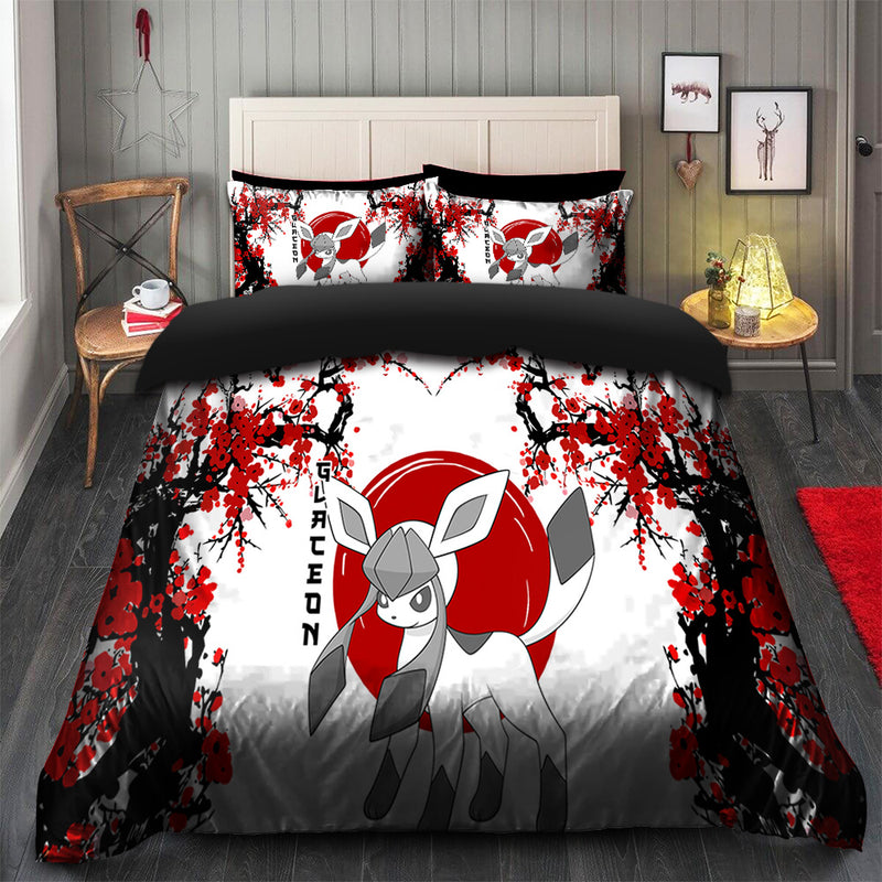 Glaceon Pokemon Japan Style Bedding Set Duvet Cover And 2 Pillowcases