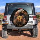 God Bless America Eagle Flag Jeep Car Spare Tire Cover
