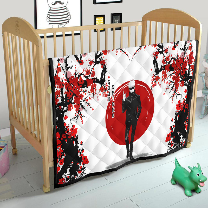 Gojo Satoru Jujutsu Kaisen Demon Slayer Anime Japan Style Quilt Blanket