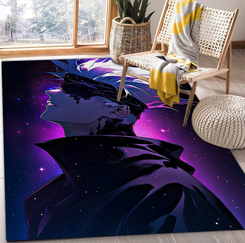 Gojo Satoru Jujutsu Kaisen Galaxy Anime Carpet Rug Home Room Decor