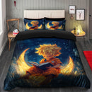 Goku Reading On A Crescent Moon Bedding Set