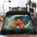 Goku Reading On A Moon Bedding Set