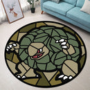 Golem Stained Glass Round Rug