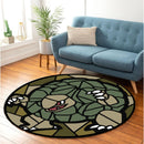 Golem Stained Glass Round Rug
