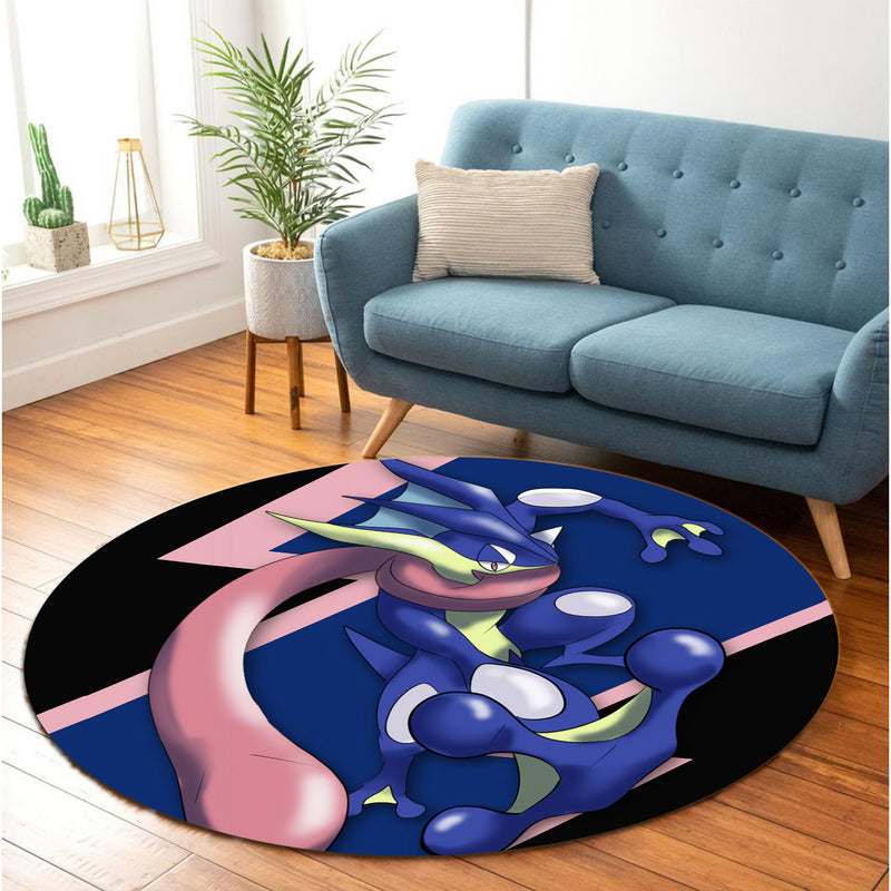 Greninja Pokemon Round Carpet Rug Bedroom Livingroom Home Decor