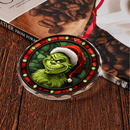 Grinch Stained Glass Ornament