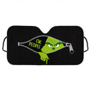 Grinch Ew People Zipper Hide Custom Car Windshield Sunshades