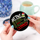 Grinch My Day Ceramic Drink Coasters