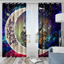 Groot Hold Baby Yoda Love You To The Moon Galaxy Window Curtain
