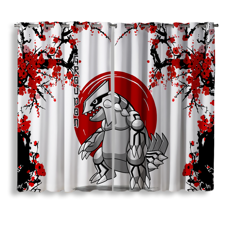 Groudon Japan Style Window Curtain