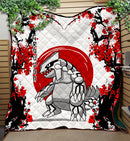 Groudon Japan Style Quilt Blanket