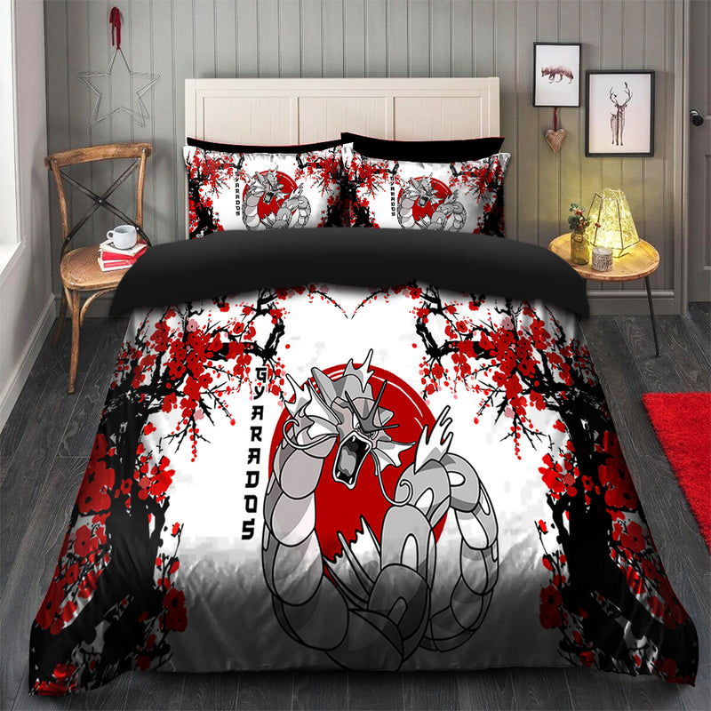 Gyarados Pokemon Japan Style Bedding Set Duvet Cover And 2 Pillowcases