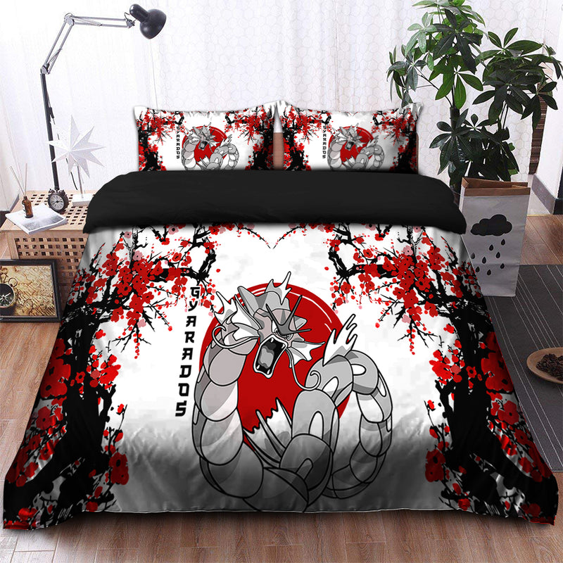 Gyarados Pokemon Japan Style Bedding Set Duvet Cover And 2 Pillowcases