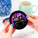 Halloween Nightmare Before Christmas Moonlight Drive Jeep Funny Ceramic Drink Coasters