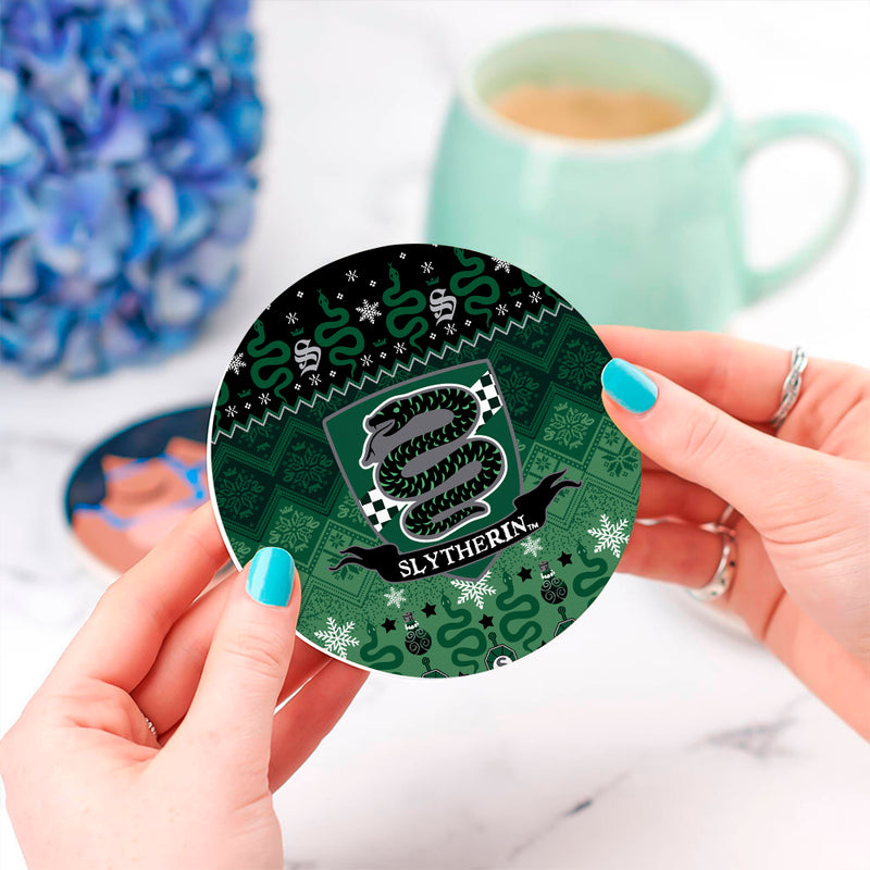 Harry Potter Slytherin Green Ceramic Drink Coasters