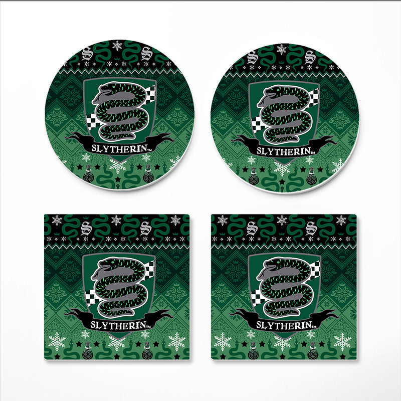 Harry Potter Slytherin Green Ceramic Drink Coasters