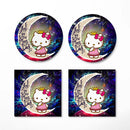 Hello Kitty Love You To The Moon Galaxy Ceramic Drink Coasters