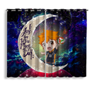 Hinata Haikyuu Love You To The Moon Galaxy Window Curtain