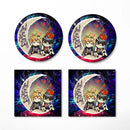 Hinata And Tobio Haikyuu Love You To The Moon Galaxy Ceramic Drink Coasters