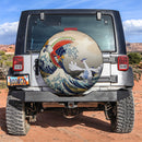 Hoho vs Lugia The Great Wave Jeep Car Spare Tire Cover