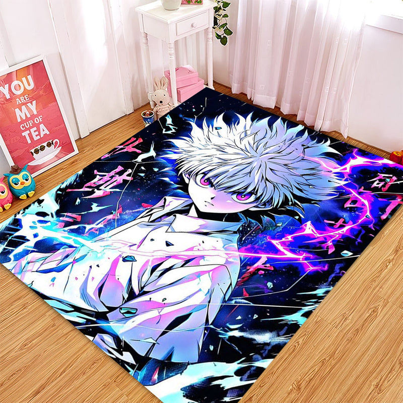 Hunter X Hunter Killua Zoldyck Anime Carpet Rug Home Room Decor