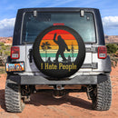 I Hate People Bigfoot Sasquatch Vintage Retro Car Spare Tire Cover