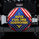 I Vote For The Survivor Car Spare Tire Cover