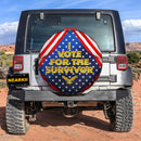 I Vote For The Survivor Car Spare Tire Cover