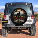 I'm Hiding From Stupid People Bigfoot Jeep Car Spare Tire Cover