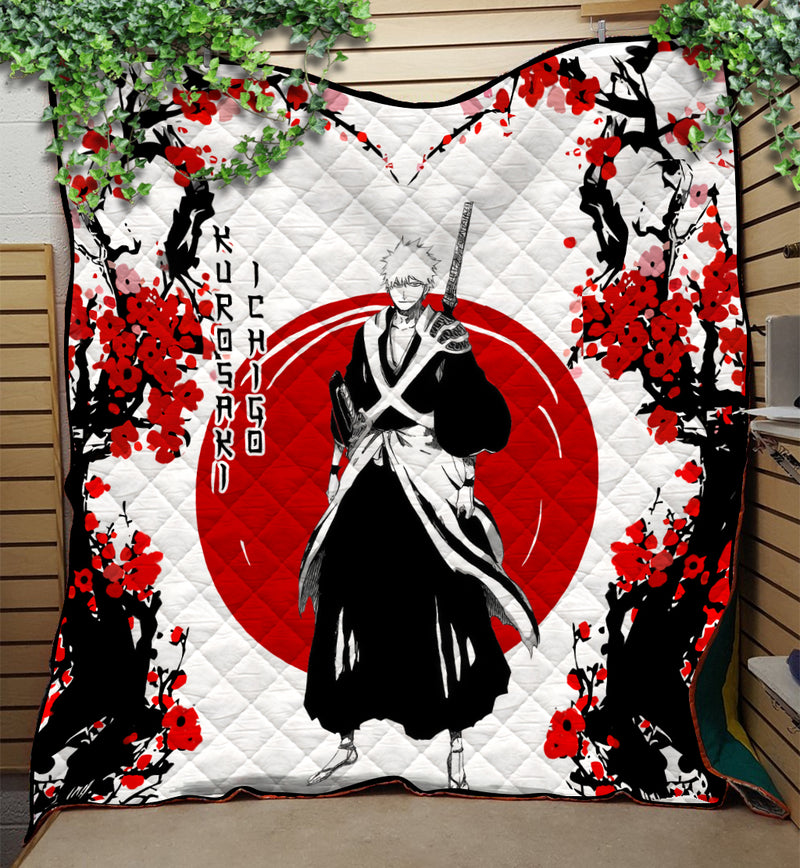 Ichigo Bleach Anime Japan Style Quilt Blanket