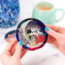 Inuyasha Love You To The Moon Galaxy Ceramic Drink Coasters