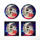 Inuyasha Love You To The Moon Galaxy Ceramic Drink Coasters