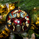 Iron Man Stained Glass Mica Ornament Perfect Gift For Holiday
