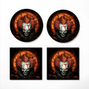 It Horror Movie Moonlight Ceramic Drink Coasters
