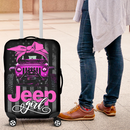 Jeep Girl Pink Luggage Cover Suitcase Protector