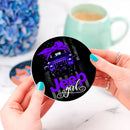 Jeep Girl Purple Ceramic Drink Coasters