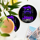 Jeep Girl Purple Ceramic Drink Coasters