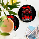 Jeep Girl Red Ceramic Drink Coasters