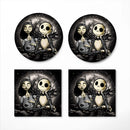 Jack And Sally Nightmare Before Christmas Moonlight Ceramic Drink Coasters