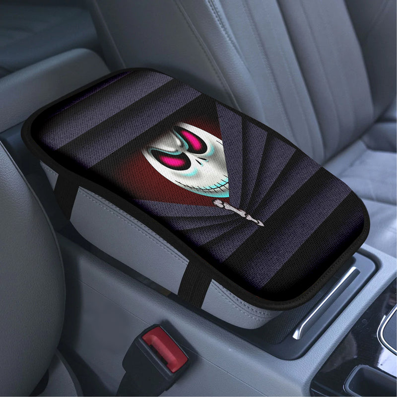 Jack Nightmare Before Christmas Hiding Armrest Center Console Cover Car Accessories