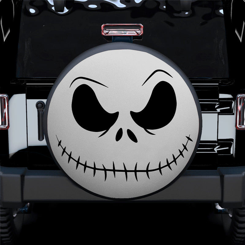 Jack Skellington Face Nightmare Before Christmas Jeep Car Spare Tire Covers Gift For Campers