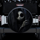 Jack Skellington Peeking Curtain Car Spare Tire Cover