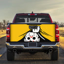 Jason Voorhees From The Friday The 13th Horror Movie Hide Yellow Truck Tailgate Decal Sticker