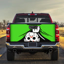 Jason Voorhees From The Friday The 13th Horror Movie Hide Green Truck Tailgate Decal Sticker