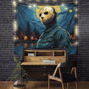 Jason Voorhees Horror Movie Starry Night Tapestry Room Decor