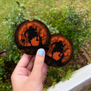Jiraiya Moonlight Halloween Car Coasters Auto Cup Holder