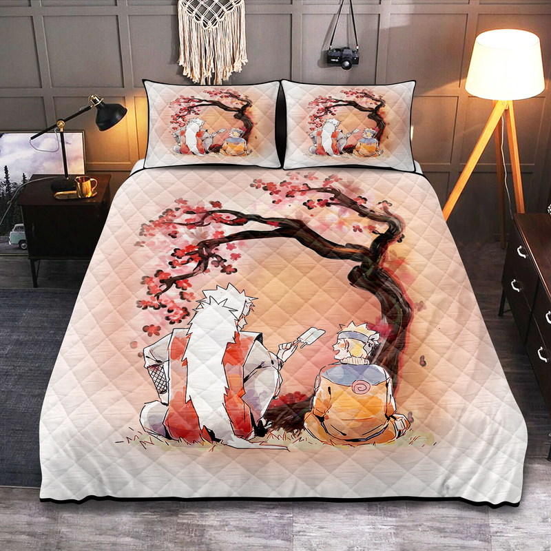 Jiraiya Cherry Blossom Quilt Bed Sets